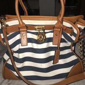 MK stripped Hamilton Bag